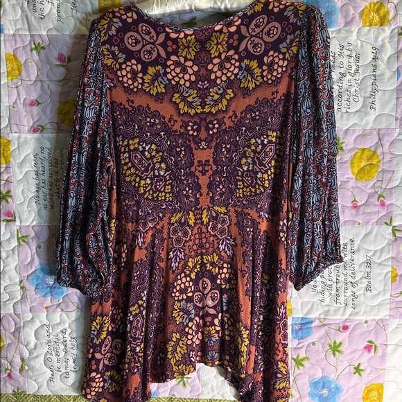Maeve by Anthropology Multicolor Patterned Top sz LP - Picture 6 of 8